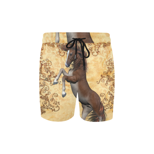 Wonderful brown horse Men's Mid-Length Swim Shorts (Model L39)