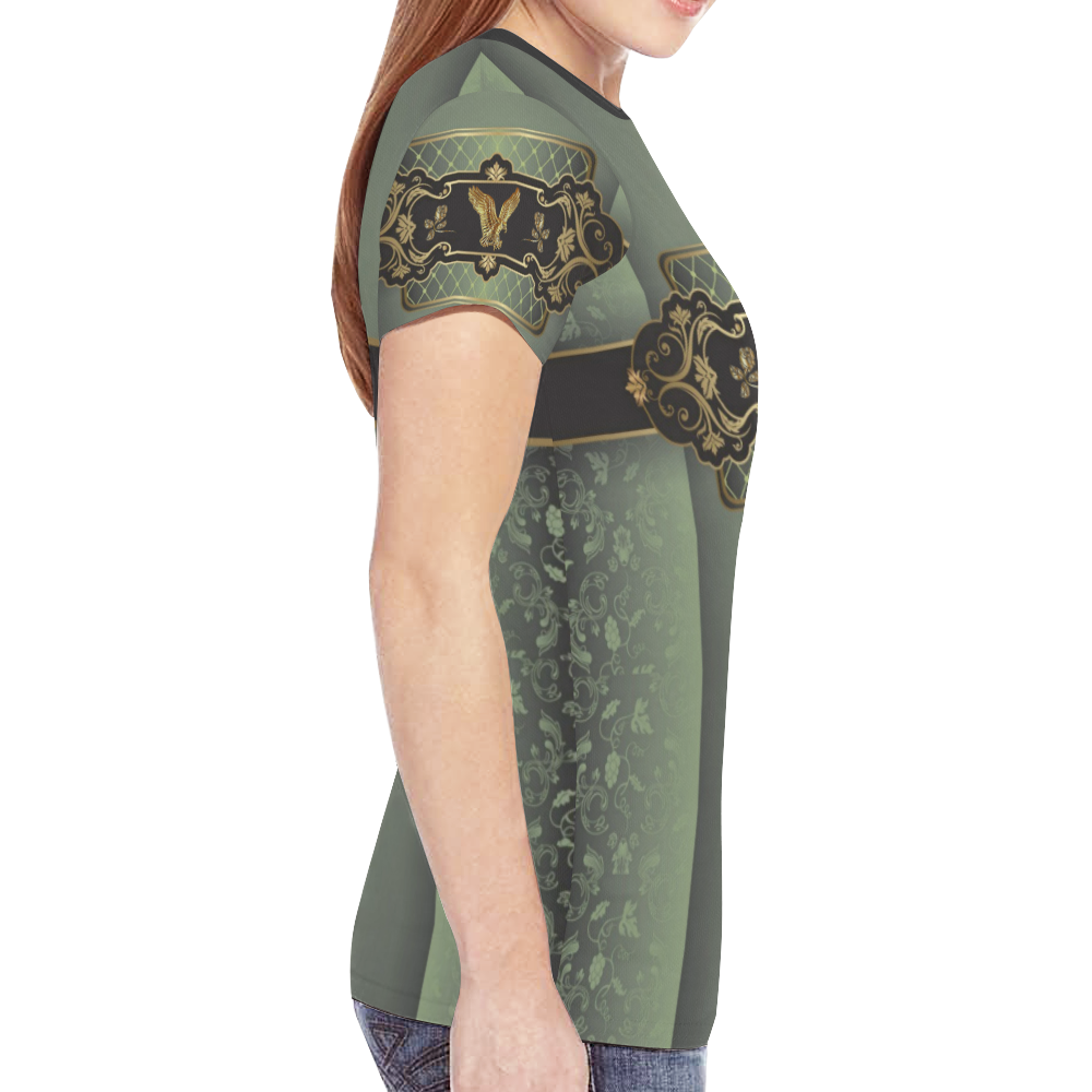 Golden Eagle New All Over Print T-shirt for Women (Model T45)