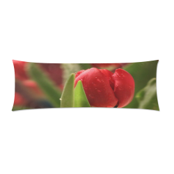 Love Red Tulip 1 Custom Zippered Pillow Case 21"x60"(Two Sides)