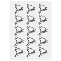 SILVER FOX Personalized Temporary Tattoo (15 Pieces)