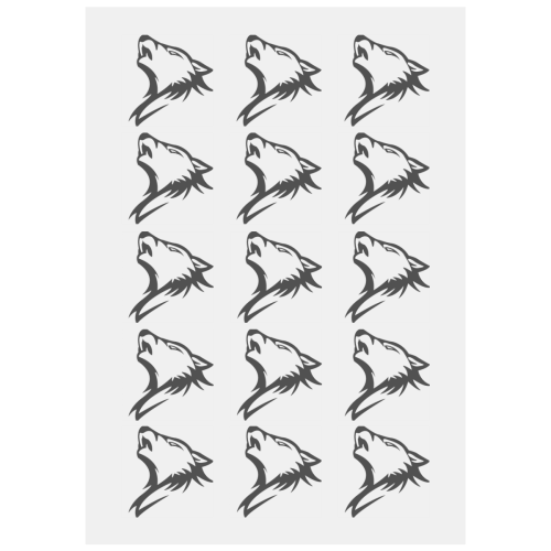 SILVER FOX Personalized Temporary Tattoo (15 Pieces)