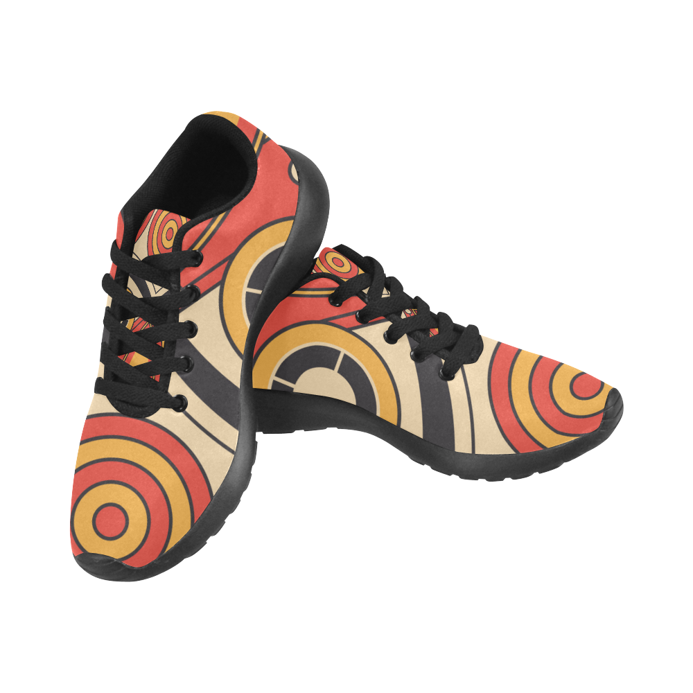 Geo Aztec Bull Tribal Men’s Running Shoes (Model 020)