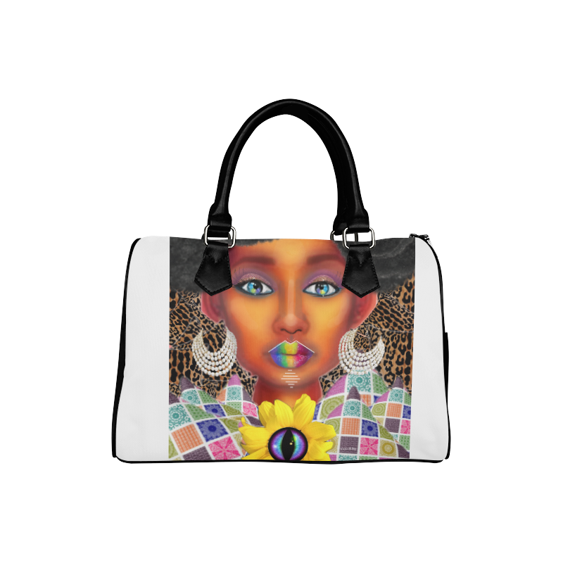 PEACEARTSADD HANDB WHITE Boston Handbag (Model 1621)