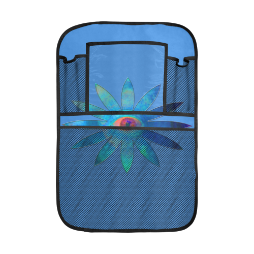 Bluish Eye Flower Car Seat Back Organizer (2-Pack)
