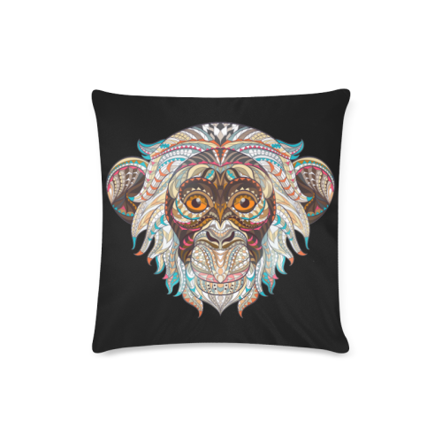 Color-Monkey-1 Custom Zippered Pillow Case 16"x16"(Twin Sides)