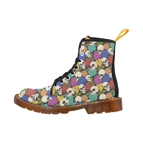 Skulls and Roses Martins Martin Boots For Women Model 1203H