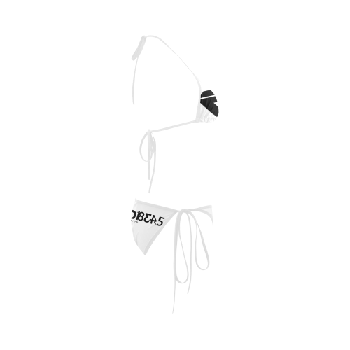 NUMBERS Collection LOGO White/Black Custom Bikini Swimsuit