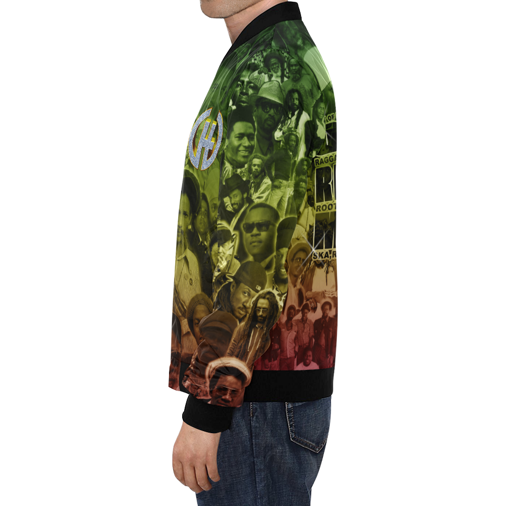 Reggaejacket All Over Print Bomber Jacket for Men (Model H19)