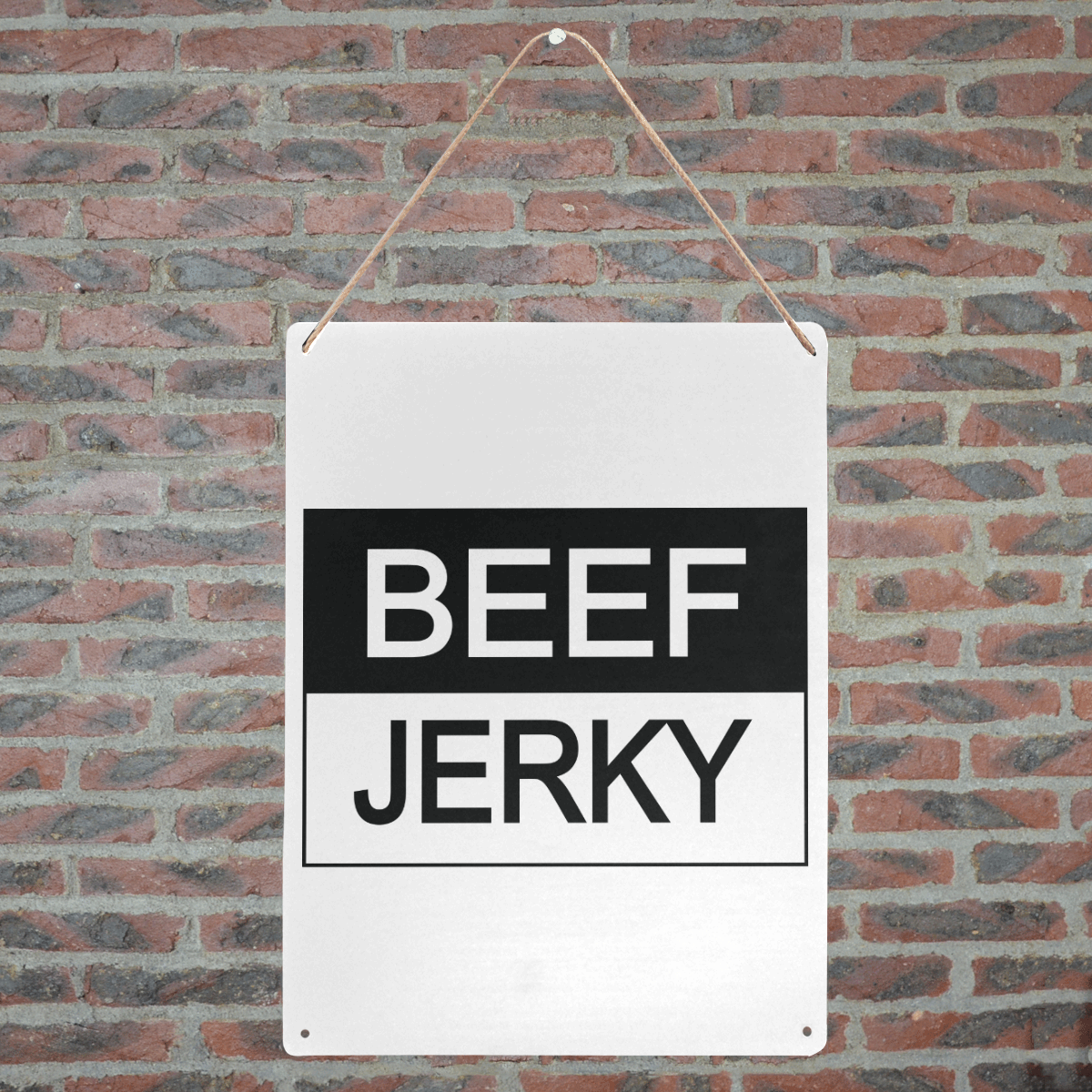 Beef Jerky Metal Tin Sign 12"x16"