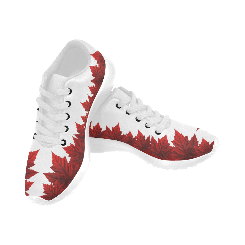 Kid's Canada Running Shoes Maple Leaf Sneakers Kid's Running Shoes (Model 020)