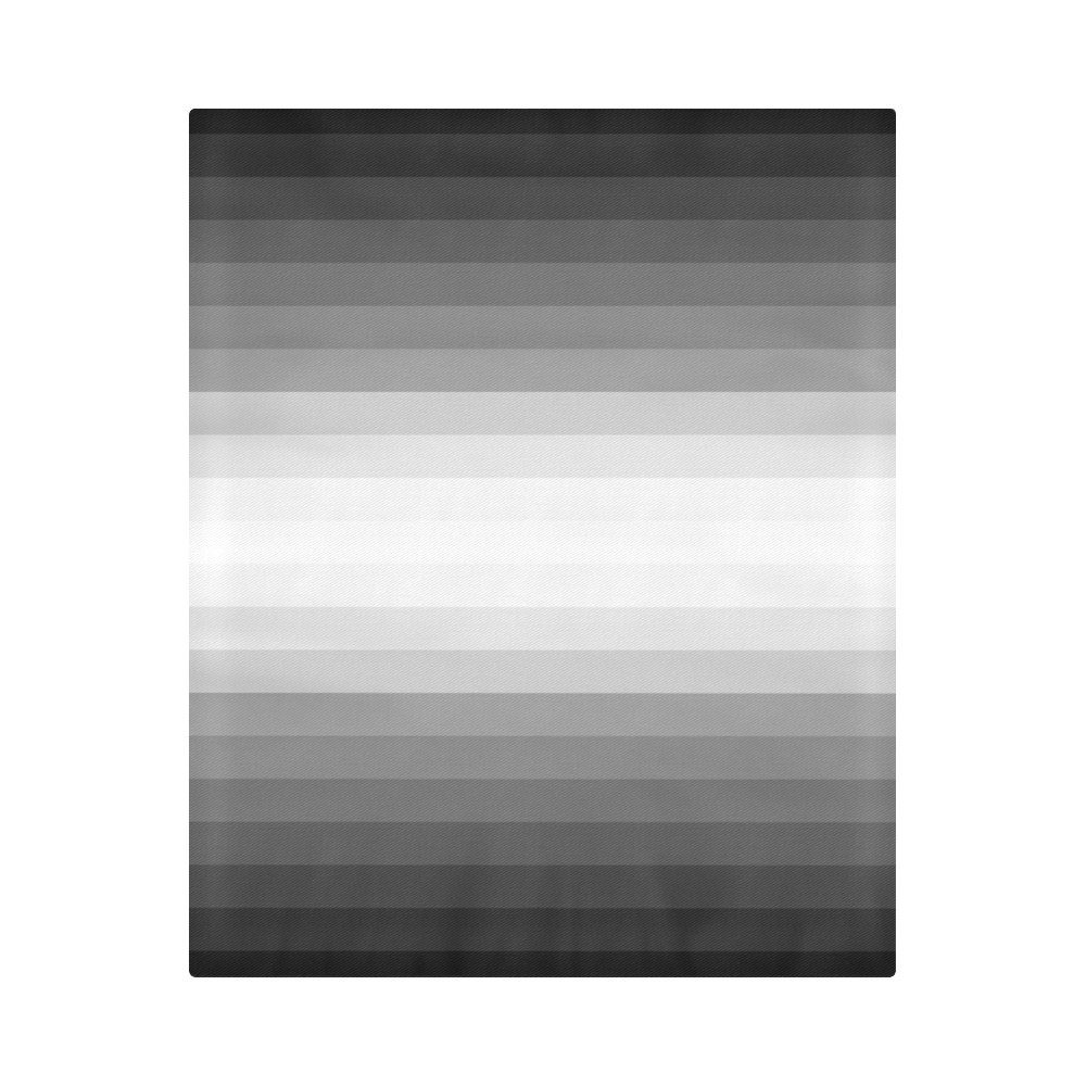 Gray, black, white multicolored stripes Duvet Cover 86"x70" ( All-over-print)