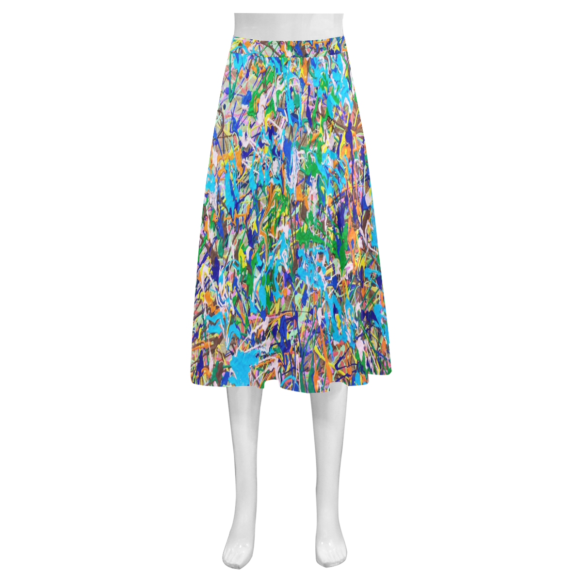 Chill Mnemosyne Women's Crepe Skirt (Model D16)