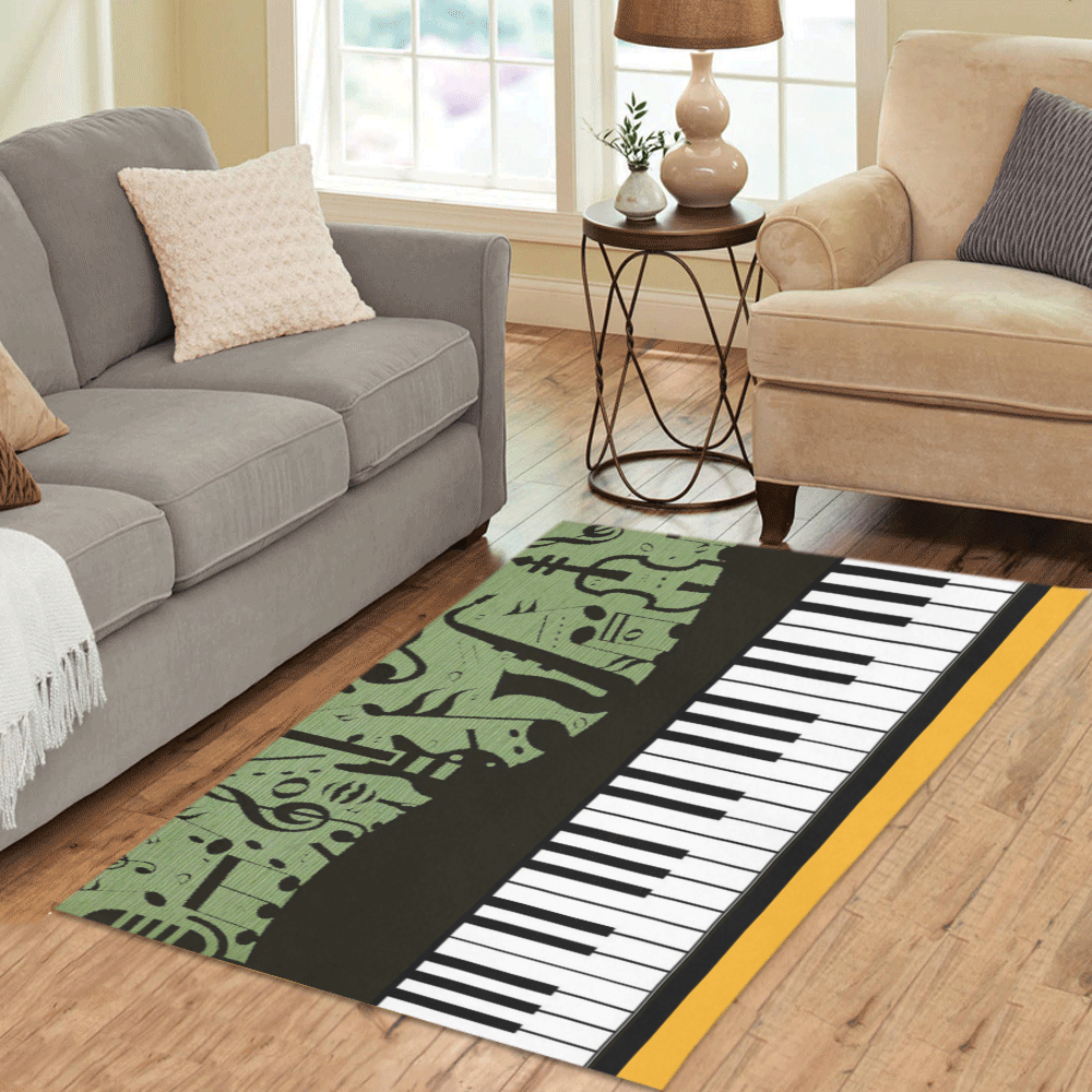 Musical Area Rug 5'x3'3''