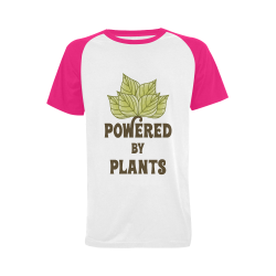 Powered by Plants (vegan) Men's Raglan T-shirt Big Size (USA Size) (Model T11)