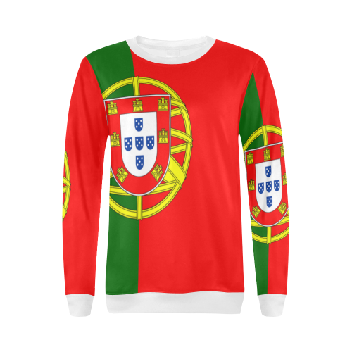 PORTUGAL All Over Print Crewneck Sweatshirt for Women (Model H18)