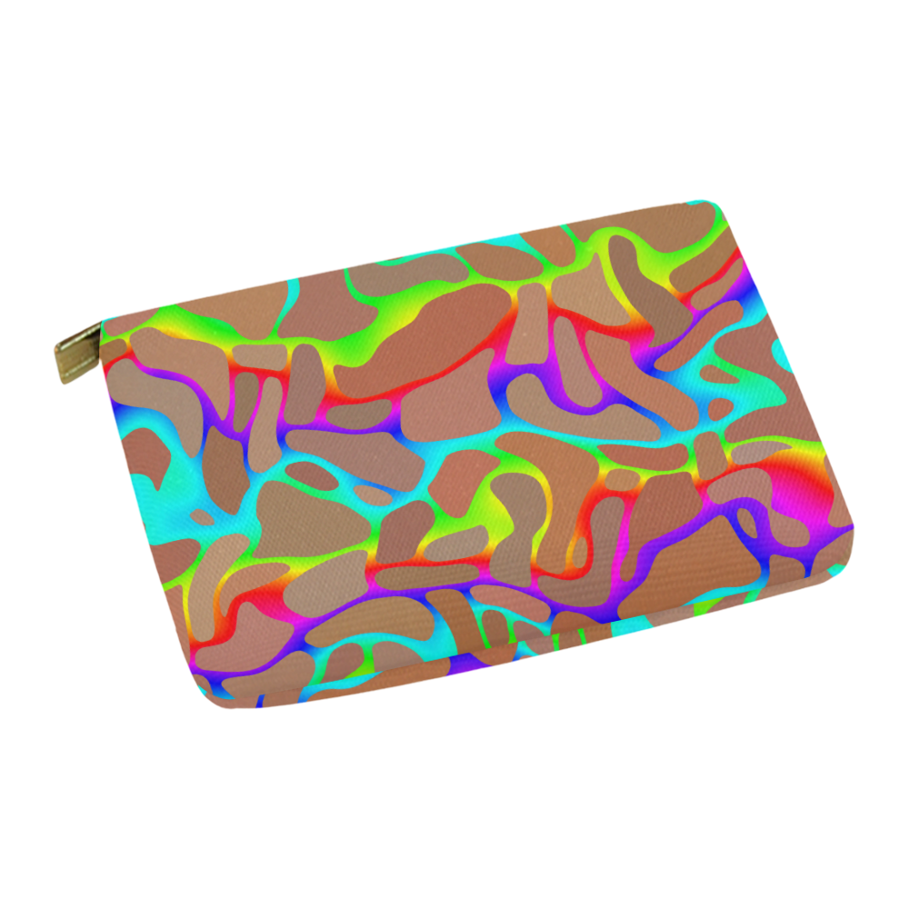 Colorful wavy shapes Carry-All Pouch 12.5''x8.5''