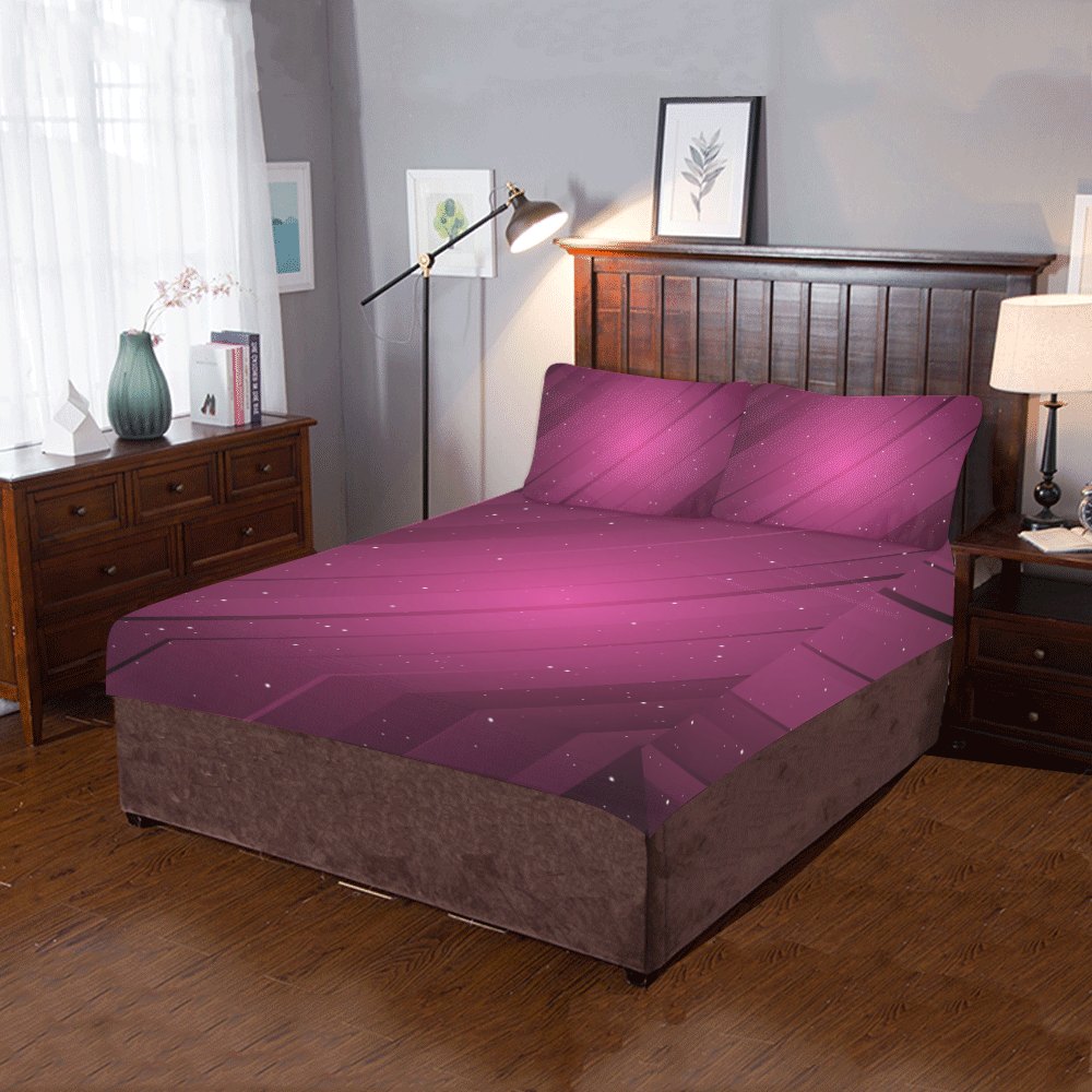 Purple shades 3-Piece Bedding Set