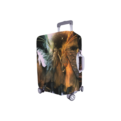 Running horses Luggage Cover/Small 18"-21"