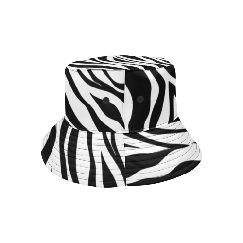 Funky Zebra All Over Print Bucket Hat