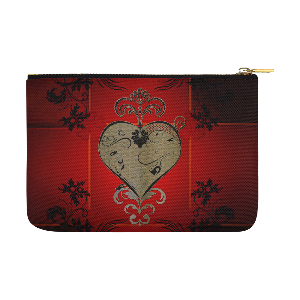 Wonderful decorative heart Carry-All Pouch 12.5''x8.5''