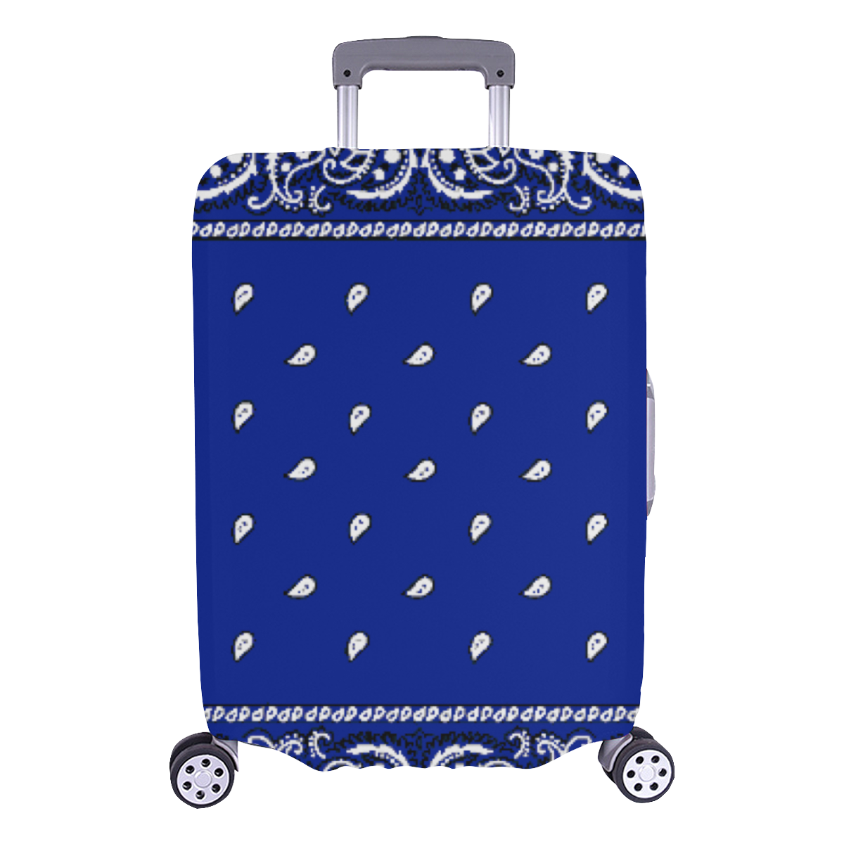 KERCHIEF PATTERN BLUE Luggage Cover/Large 26"-28"