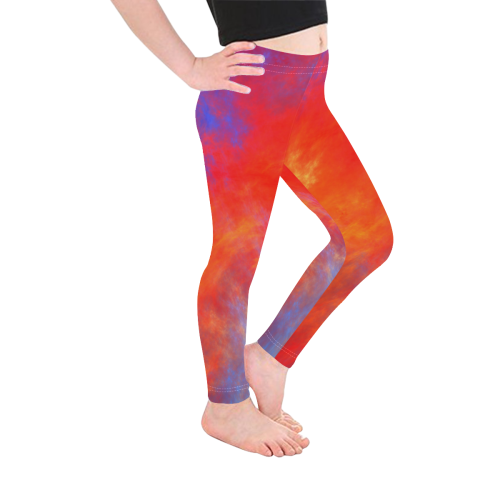 Fire and Ice Kid's Ankle Length Leggings (Model L06)