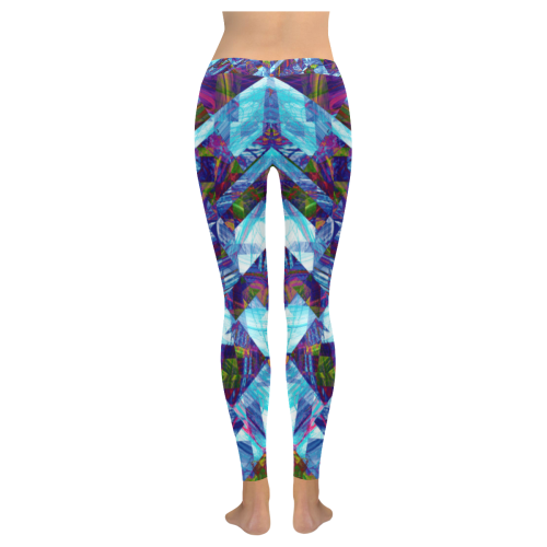 thedistractionofanabstractmind Women's Low Rise Leggings (Invisible Stitch) (Model L05)