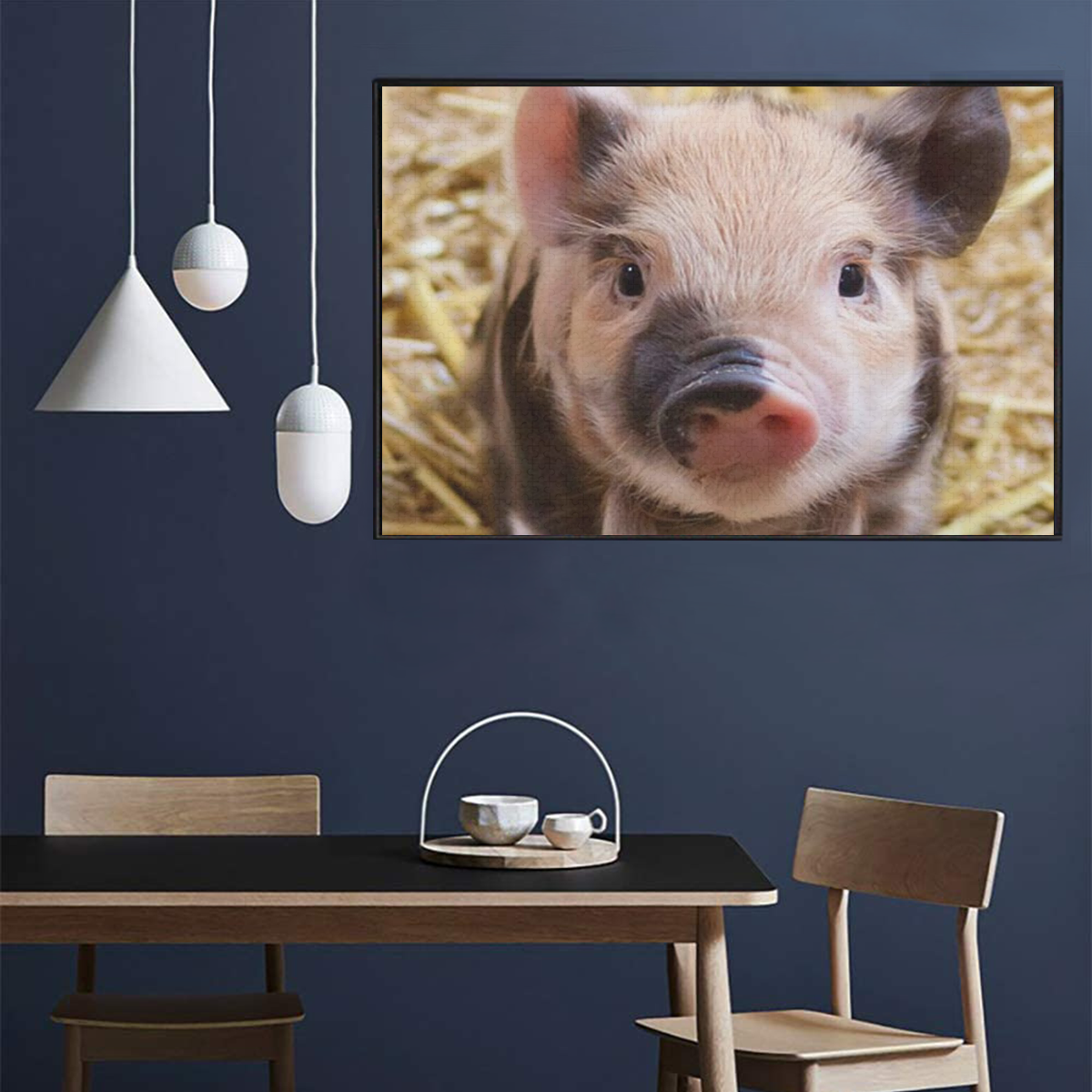 Adorable Baby - Piglet 1000-Piece Wooden Photo Puzzles