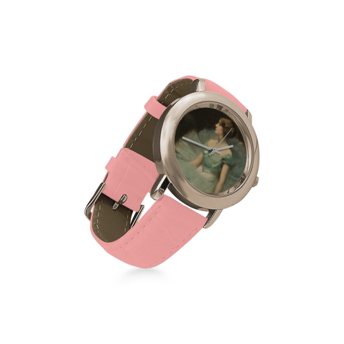 GIRL Women's Rose Gold Leather Strap Watch(Model 201)