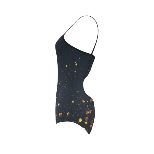 Golden Shimmer Strap Swimsuit ( Model S05)