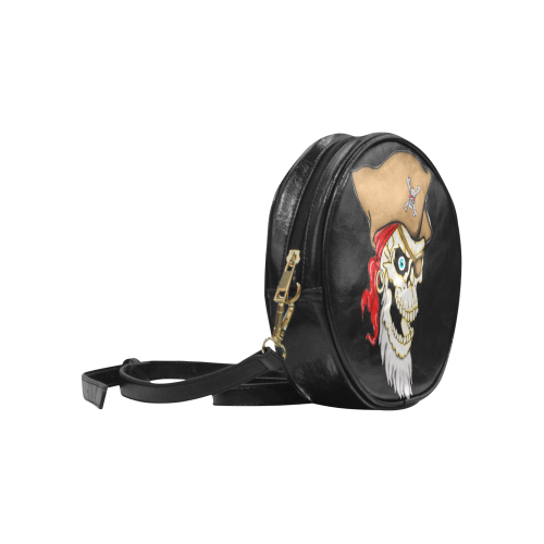 Pirate Sugar Skull Round Sling Bag (Model 1647)