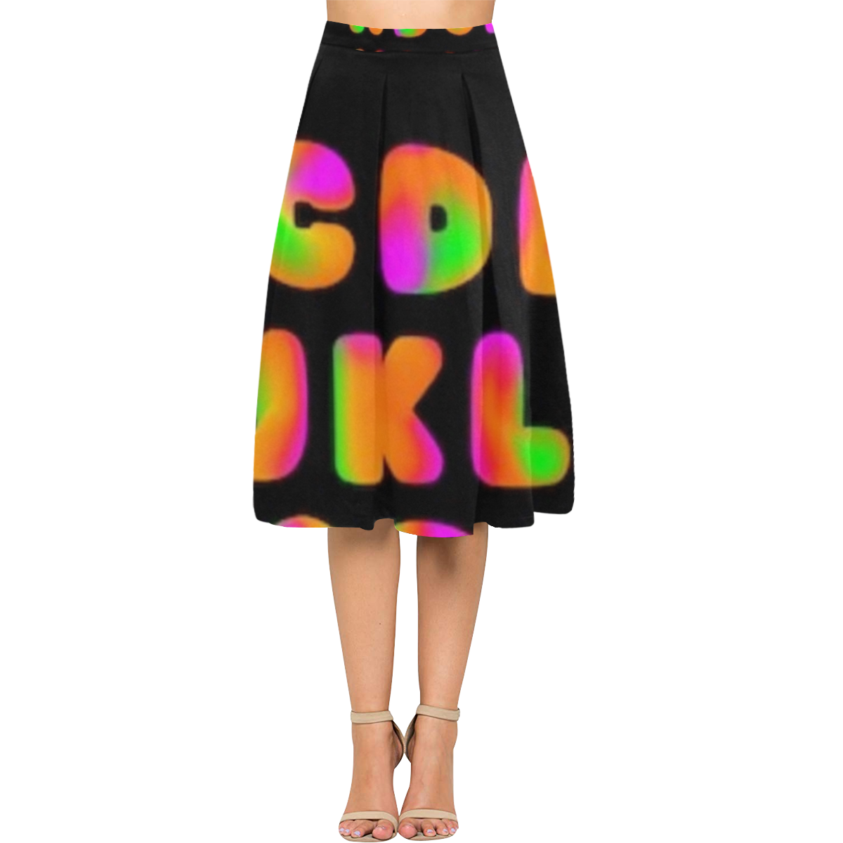 NEON LETTERS 11 skirt Aoede Crepe Skirt (Model D16)