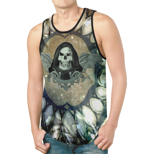 Awesome scary skull New All Over Print Tank Top for Men (Model T46)
