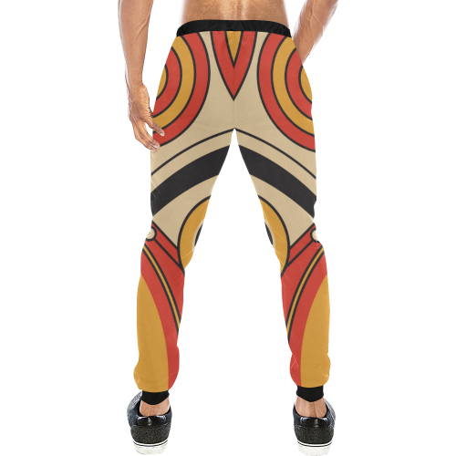 Geo Aztec Bull Tribal Men's All Over Print Sweatpants (Model L11)