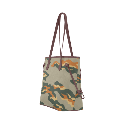 Classic Camouflage Clover Canvas Tote Bag (Model 1661)
