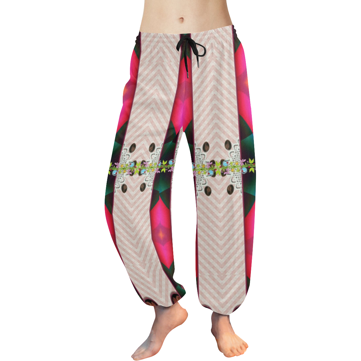 wraped  Harem Pants -with pattern-annabellerockz Women's All Over Print Harem Pants (Model L18)