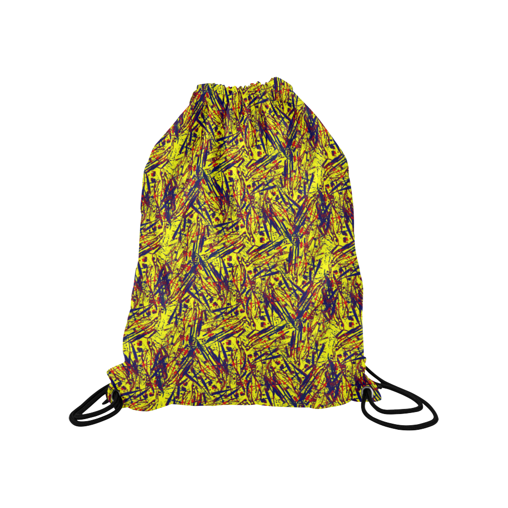 colorful abstract Medium Drawstring Bag Model 1604 (Twin Sides) 13.8"(W) * 18.1"(H)
