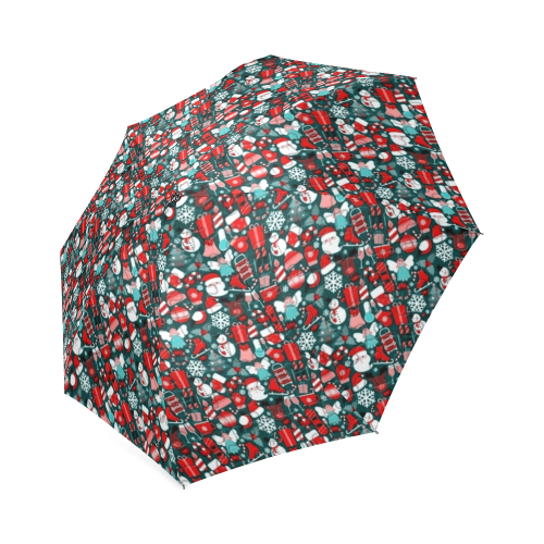 Santa Pattern by K.Merske Foldable Umbrella (Model U01)