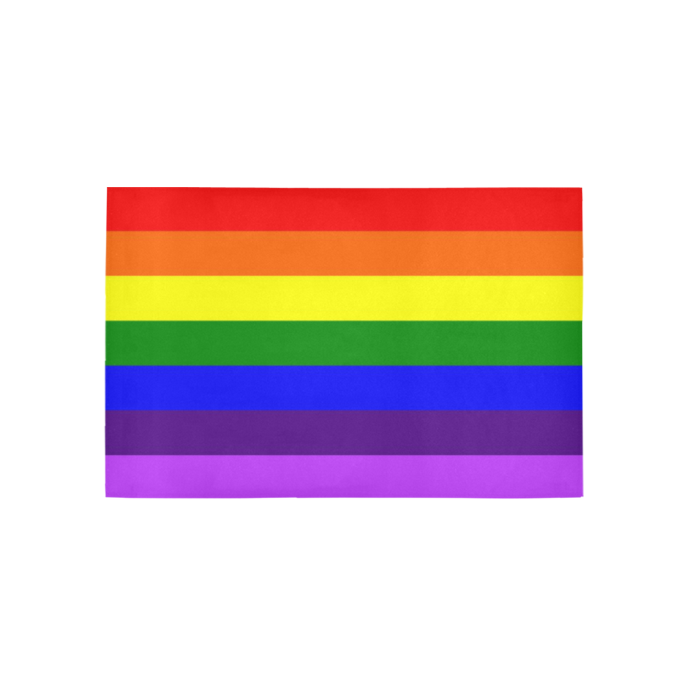 Rainbow Flag (Gay Pride - LGBTQIA+) Area Rug 5'x3'3''