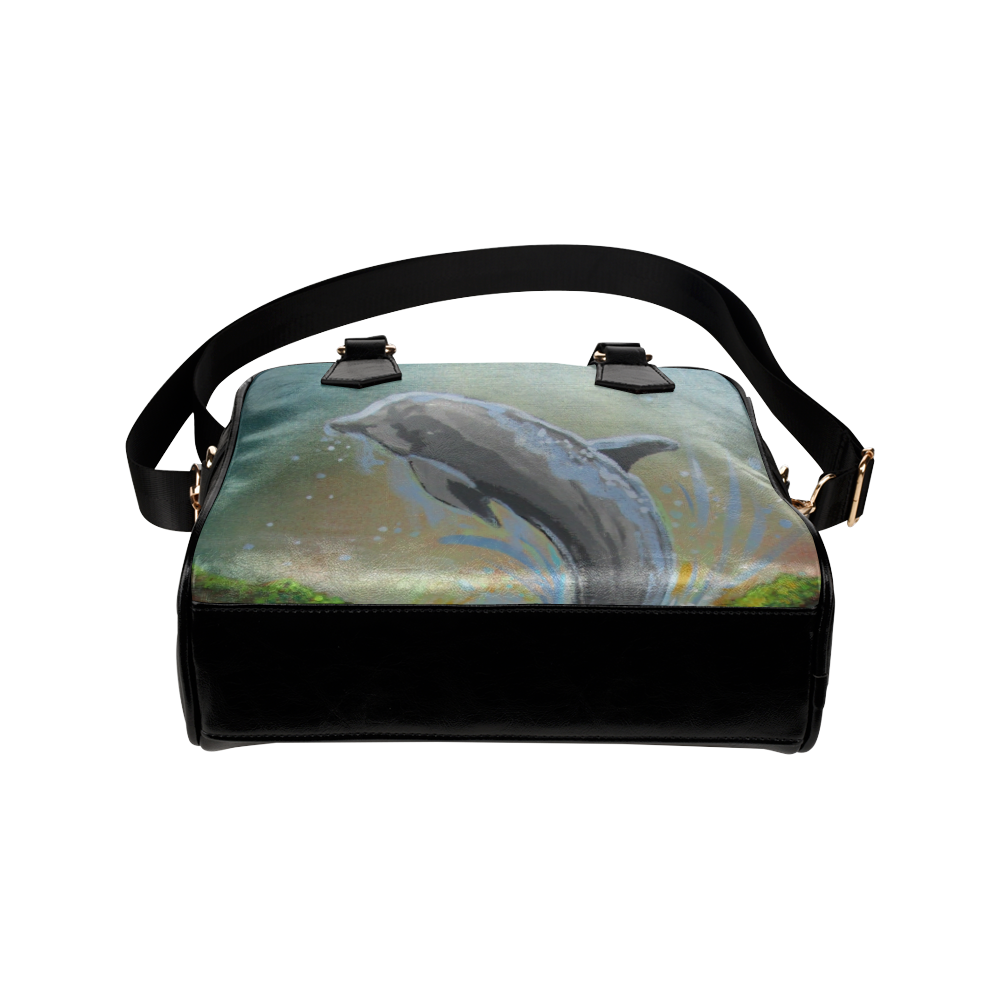 Dolphin Swim Shoulder Handbag (Model 1634)