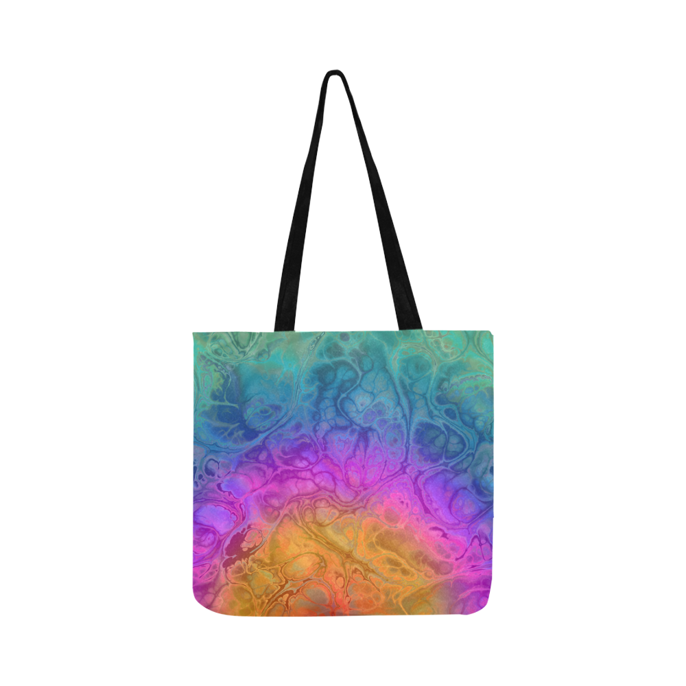 Fractal Batik ART - Hippie Rainbow Colors 1 Reusable Shopping Bag Model 1660 (Two sides)