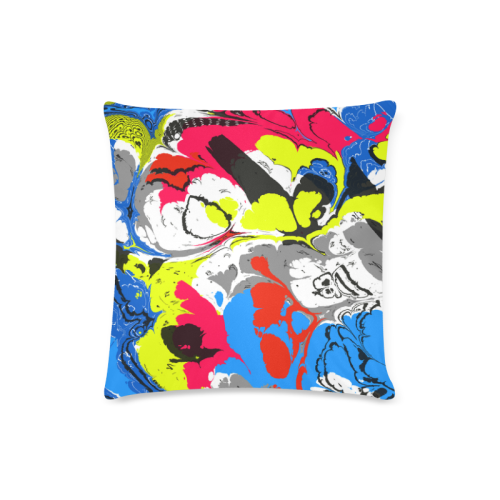 Colorful distorted shapes2 Custom Zippered Pillow Case 16"x16"(Twin Sides)