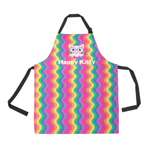 Happy Kitty All Over Print Apron