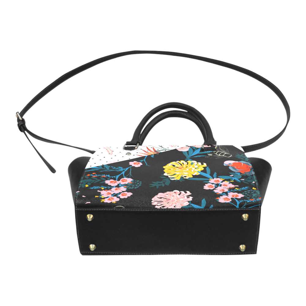 Flowers Classic Soulder bag2 Classic Shoulder Handbag (Model 1653)