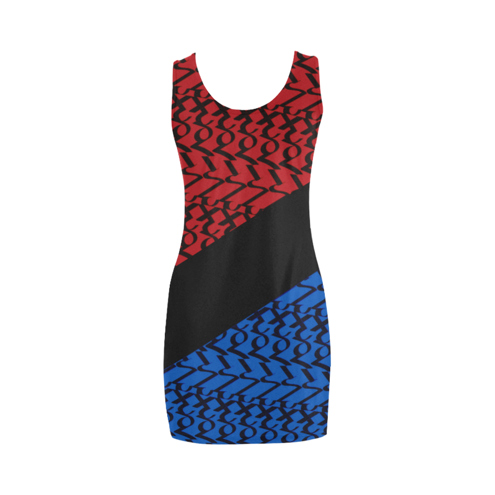 NUMBERS Collection 1234567 Multi Color Split Medea Vest Dress (Model D06)