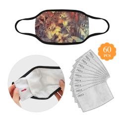 flowers #flowers #pattern Mouth Mask (60 Filters Included) (Non-medical Products)