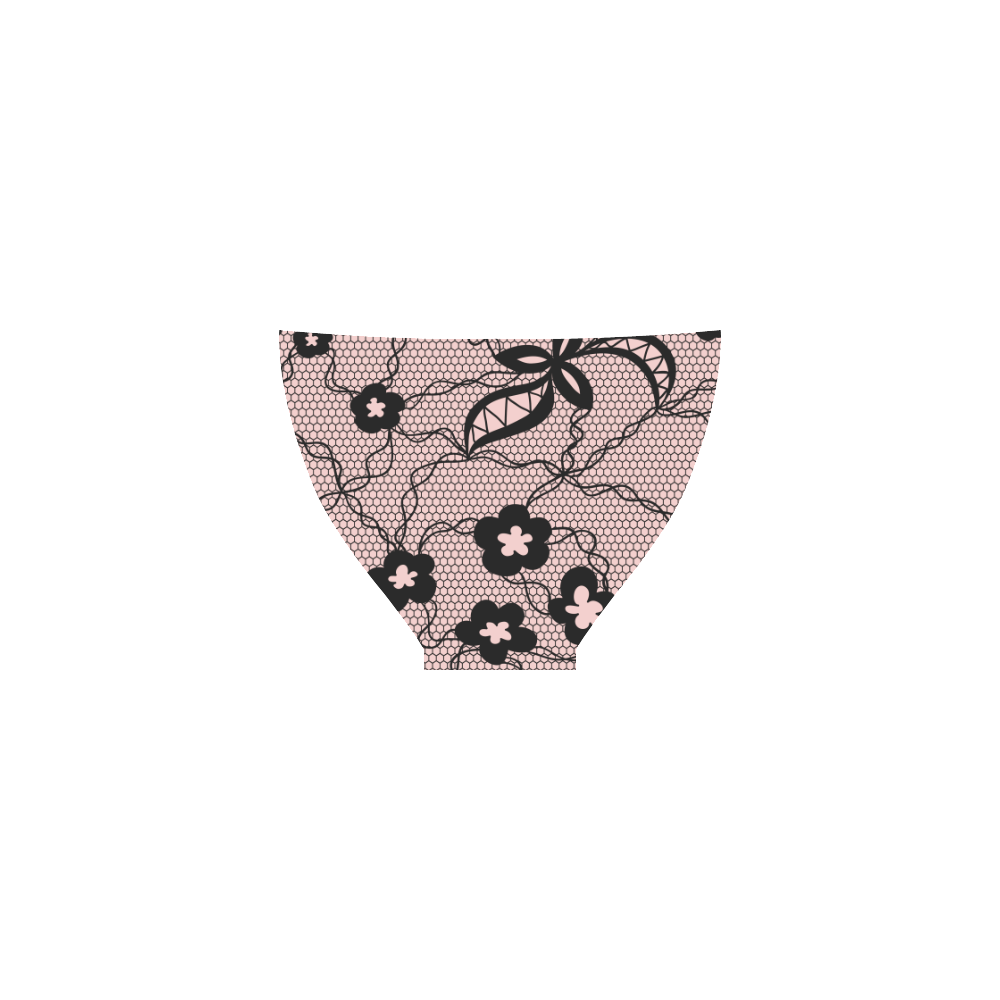 Exquisite lace pattern background 01 2 Custom Bikini Swimsuit
