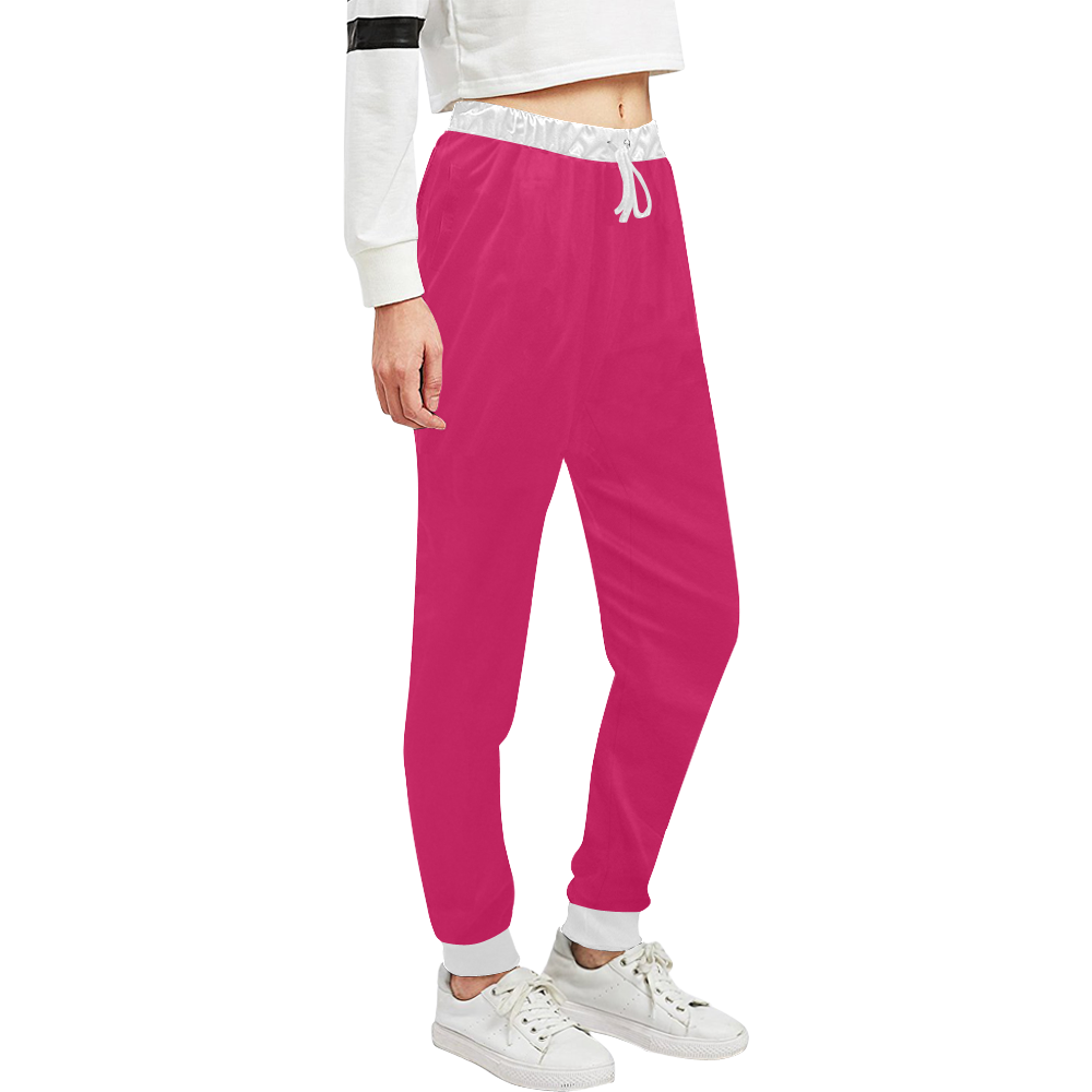 color ruby Unisex All Over Print Sweatpants (Model L11)