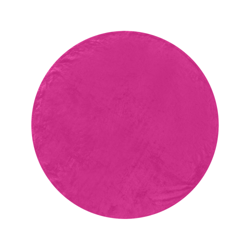 color Barbie pink Circular Ultra-Soft Micro Fleece Blanket 60"