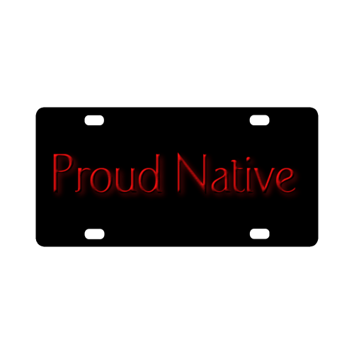 Proud Native Classic License Plate